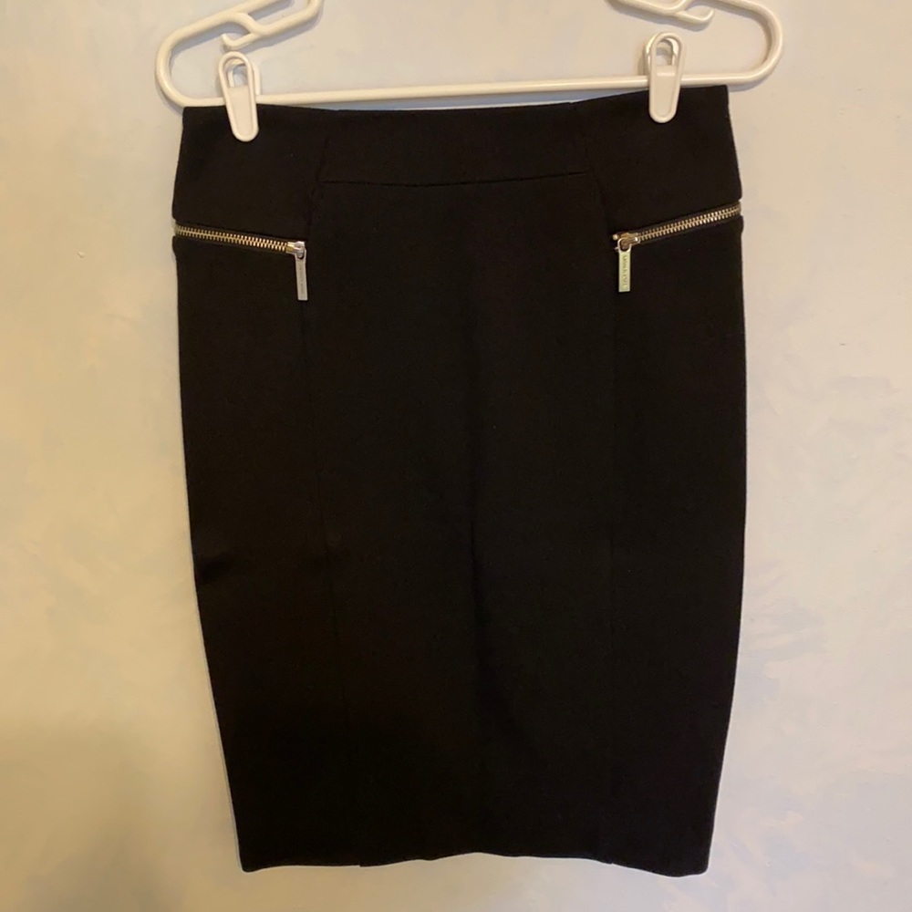 MICHAEL Michael Kors Pencil Skirt with Gold Zippers